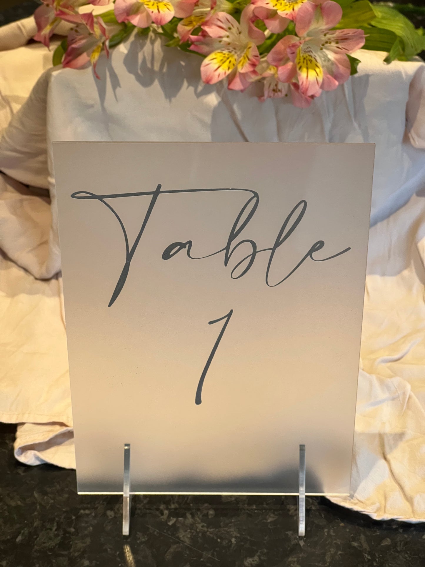 Acrylic Table Numbers