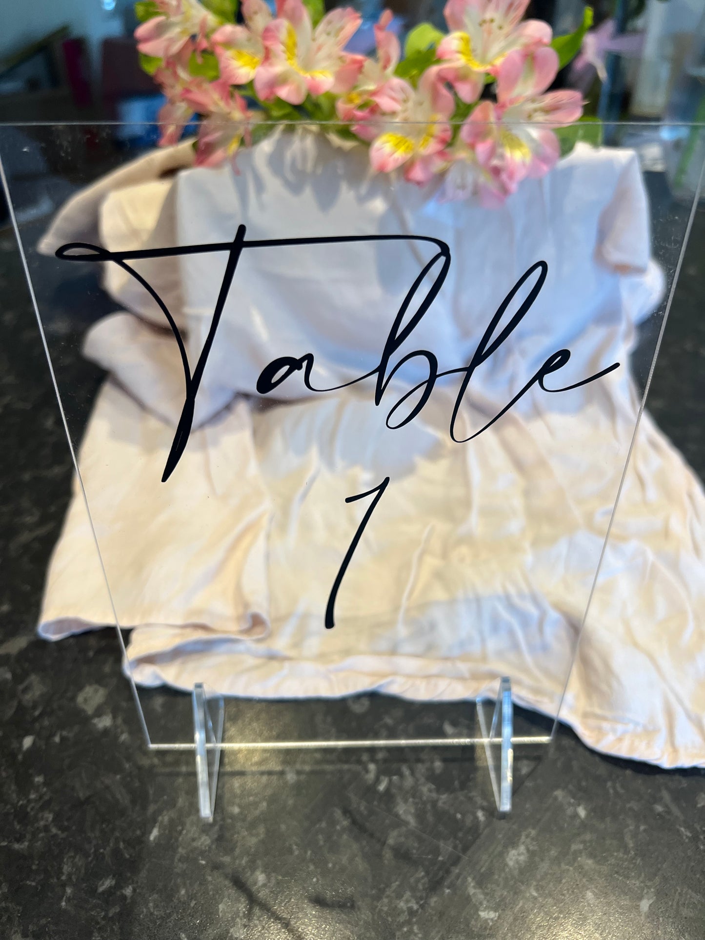 Acrylic Table Numbers