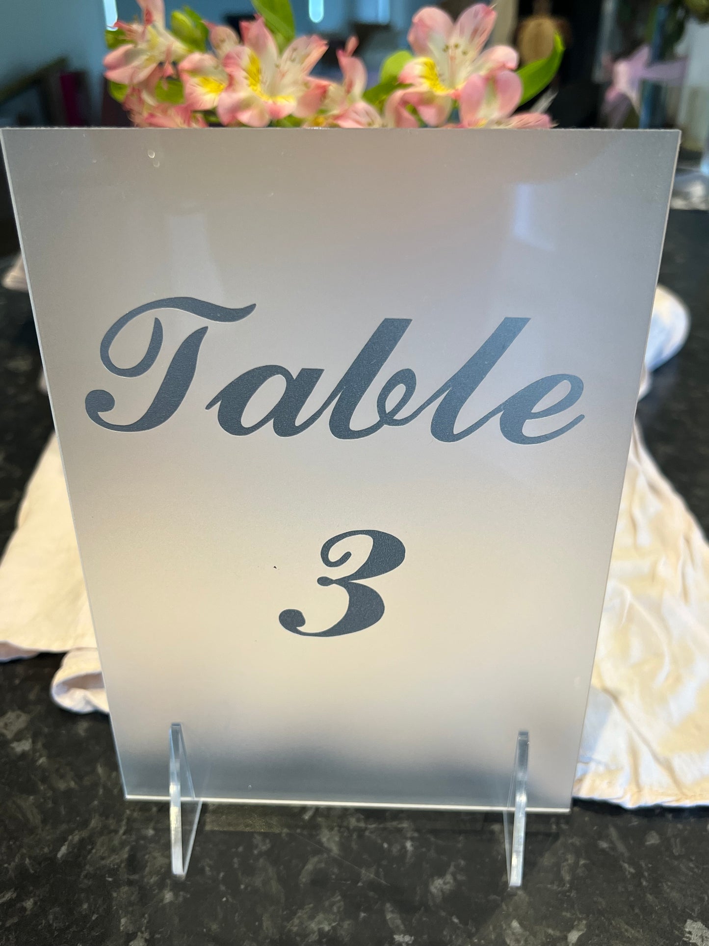 Acrylic Table Numbers