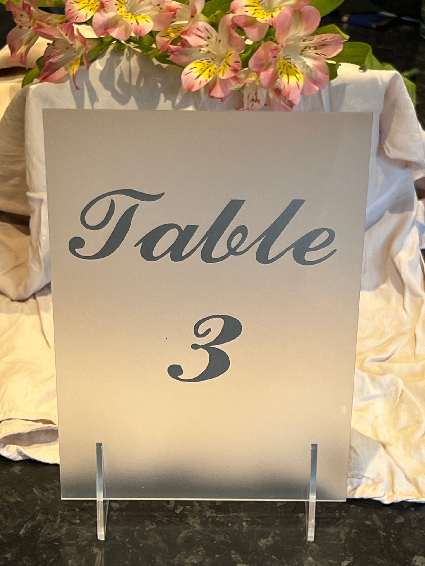 Acrylic Table Numbers