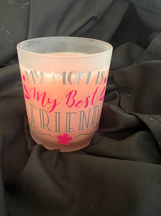 Peach "Casablanca Lily" Scented Soy Wax Candle