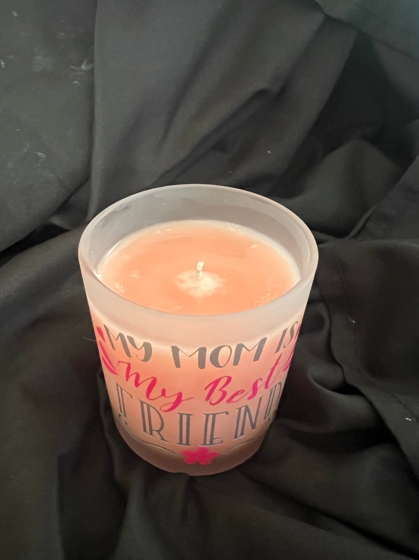 Peach "Casablanca Lily" Scented Soy Wax Candle