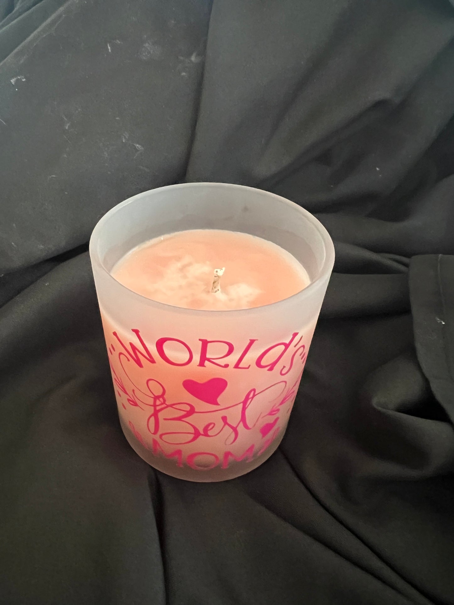 Peach "Casablanca Lily" Scented Soy Wax Candle