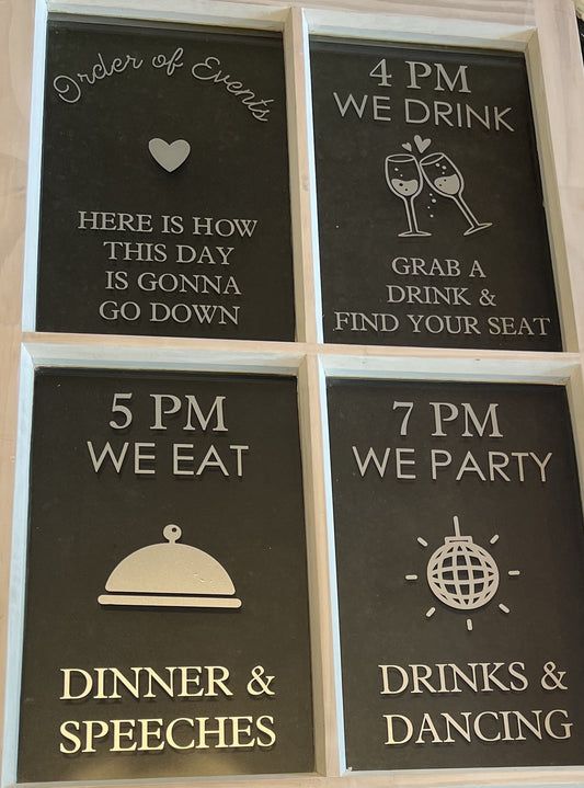 Custom Wedding Signage